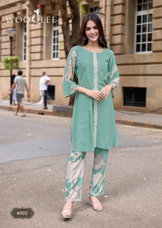 Wooglee yanaa coord set Wholesale kurti market in Surat